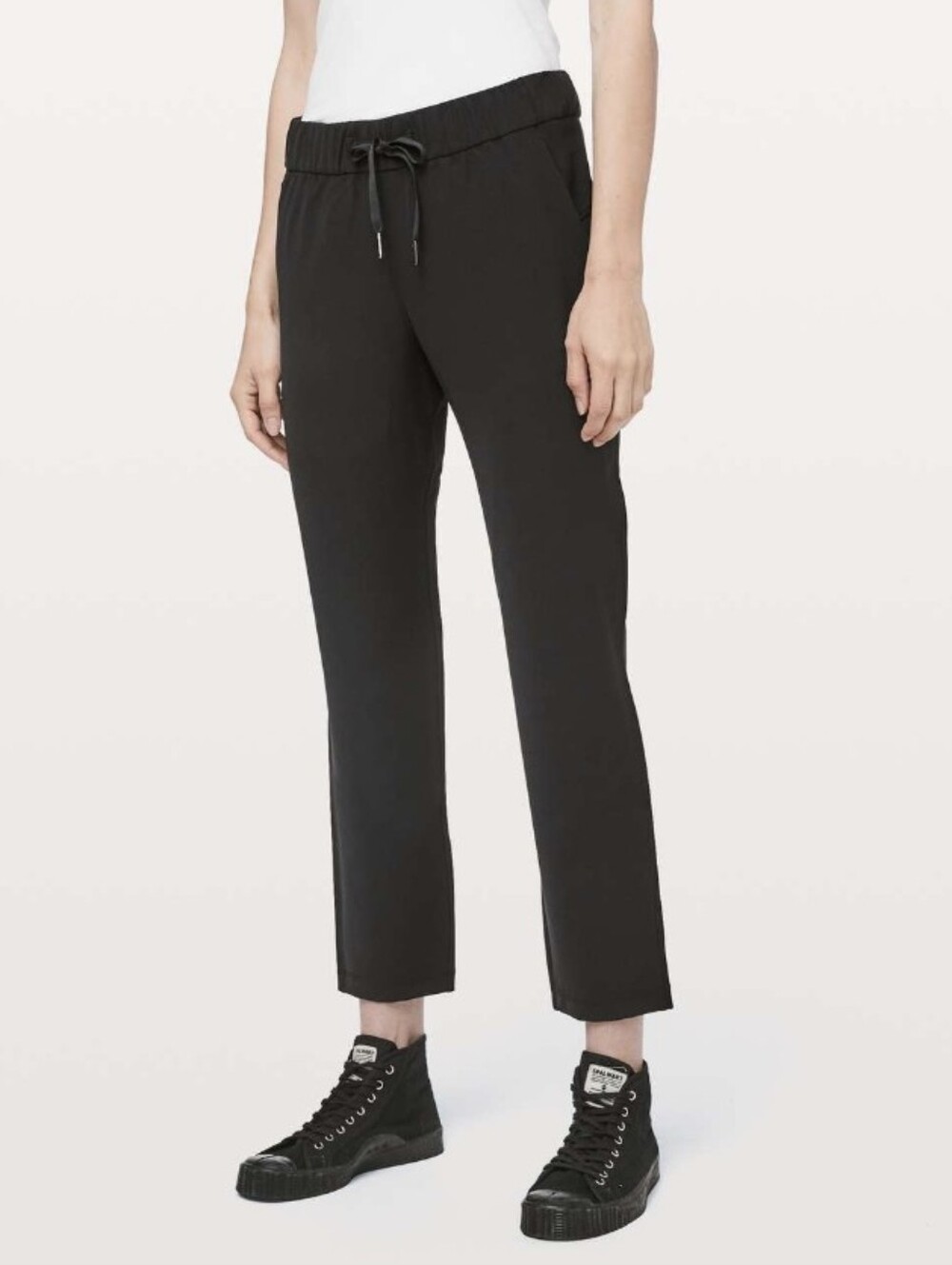 Lululemon On The Fly Pant Woven Black Active High Waisted Casual Pants